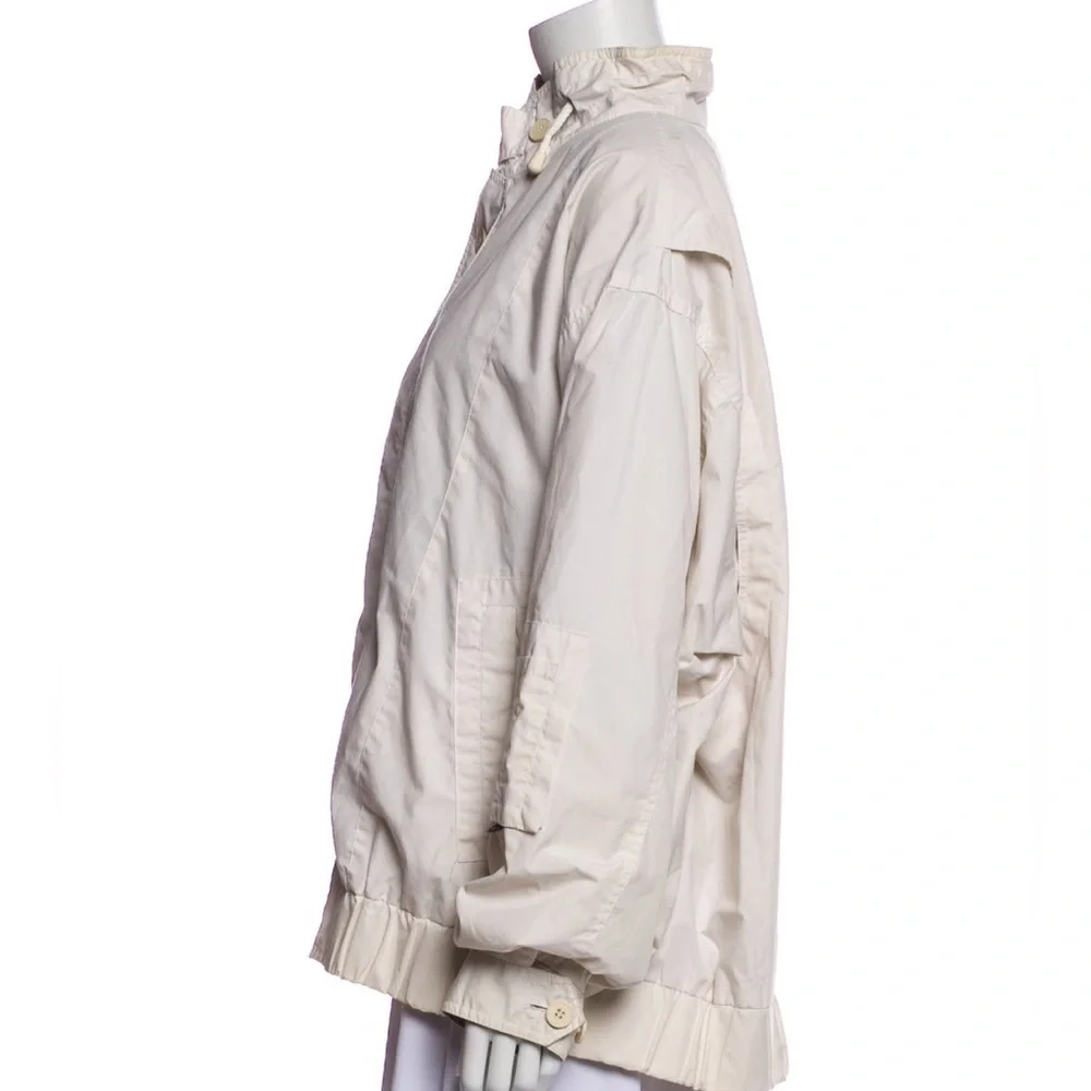 London Fog Bomber Jacket size Large in neutral beige